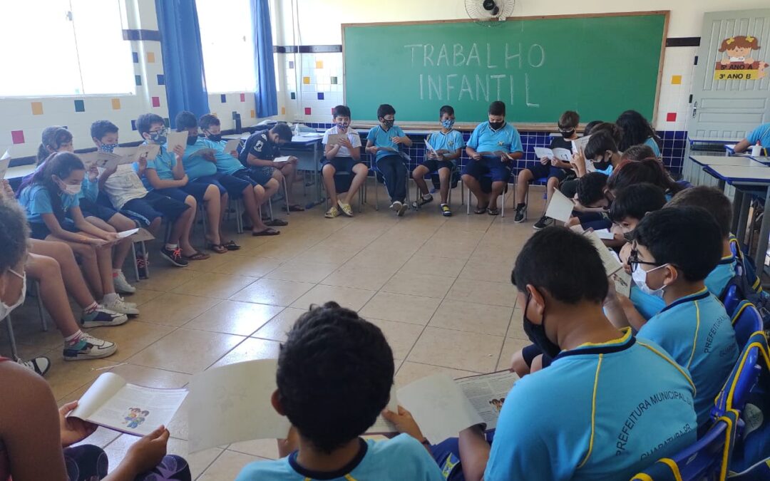 Combate ao Trabalho Infantil: Escolas da rede municipal de ensino realizam ações de conscientização sobre o tema